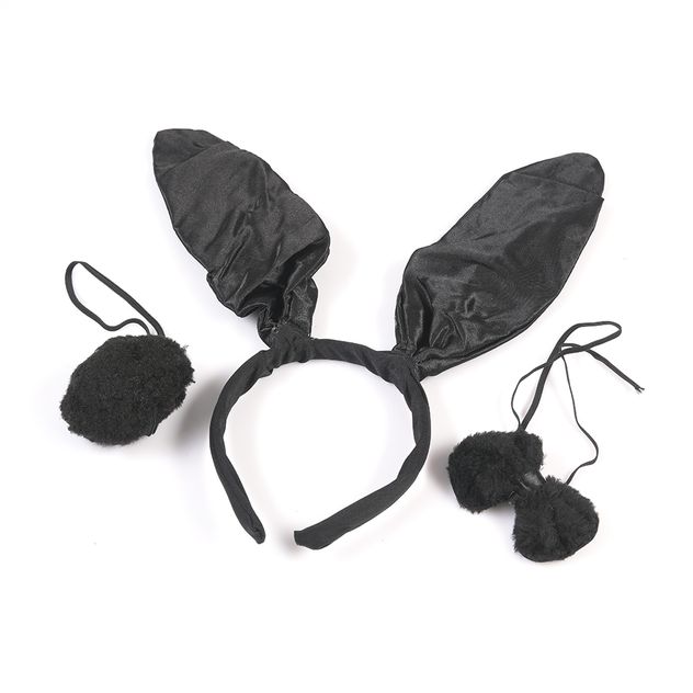 Set bentita cu urechi si coada pentru Halloween