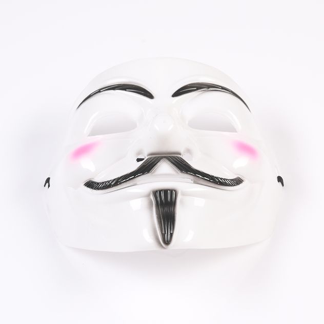 Masca alba Anonymous pentru Halloween