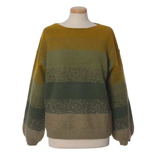 Pulover oversized in nuante de pamant