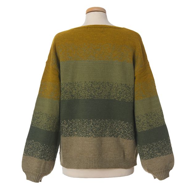 Pulover oversized in nuante de pamant