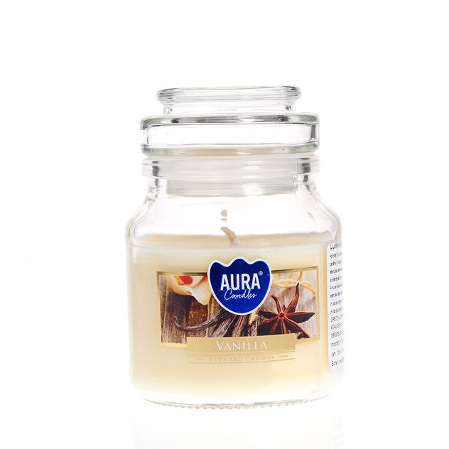 Lumanare in pahar cu aroma de vanilie