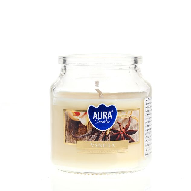 Lumanare in pahar cu aroma de vanilie