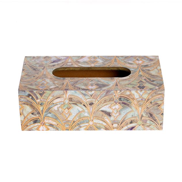 Cutie servetele cu model geometric art deco 23 cm