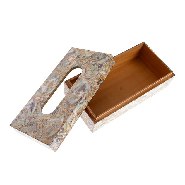 Cutie servetele cu model geometric art deco 23 cm