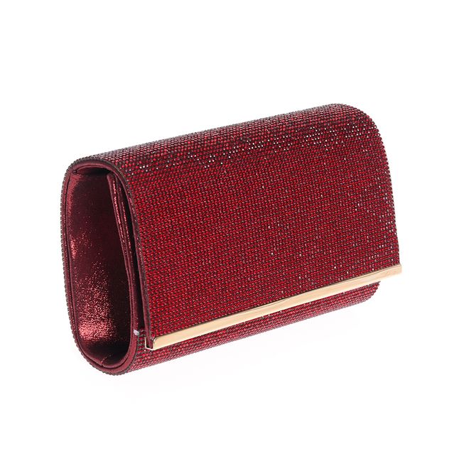 Geanta plic eleganta cu pietre rosii