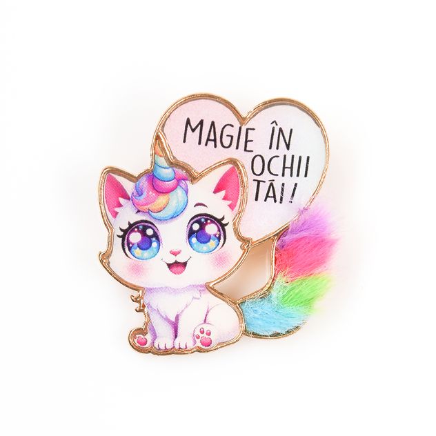 Brosa martisor cu mesaj Magie in ochii tai