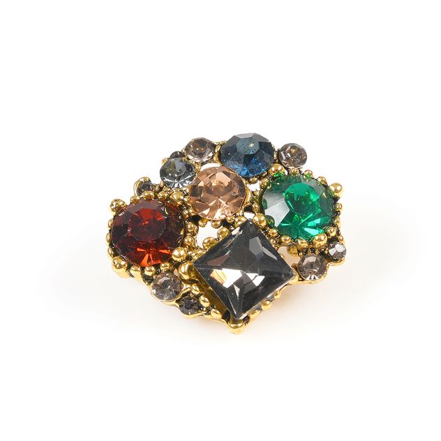 Brosa martisor elegant cu pietre multicolore