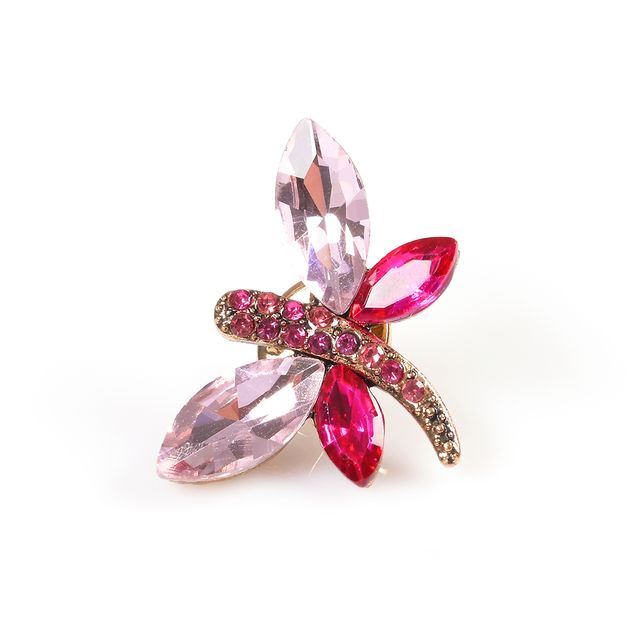 Brosa martisor fluture cu aripi roz