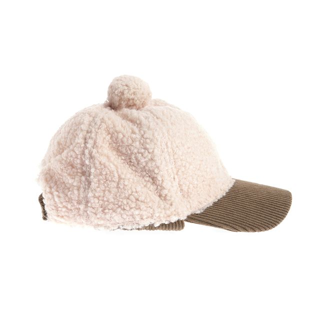 Sapca groasa cu blanita pufoasa si urechi imblanite