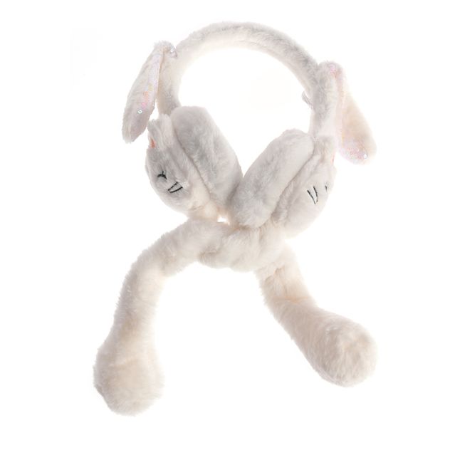 Aparatori albe pentru urechi model pisica