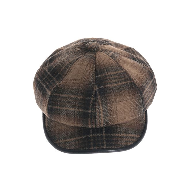 Sapca clasica cu cozoroc si model tartan
