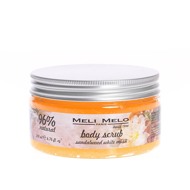 Exfoliant pentru corp cu lemn de santal si mosc alb
