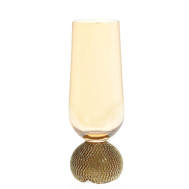 Pahar elegant cu baza aurie stralucitoare