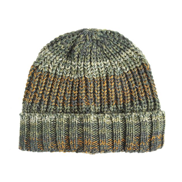 Caciula tricotata multicolora pentru iarna