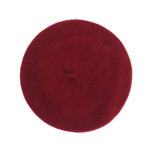 Bereta rosie clasica din lana