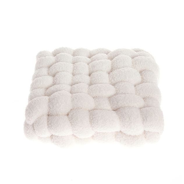 Perna decorativa alba 30x30 cm