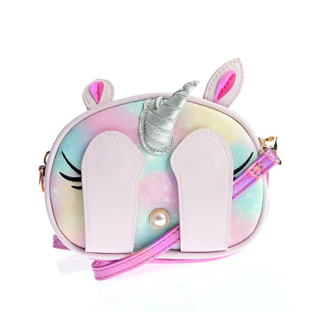 Geanta pentru fetite in forma de unicorn cu detalii 3D