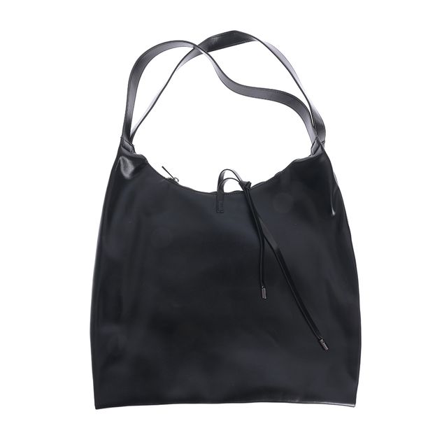Geanta shopper neagra cu design minimalist