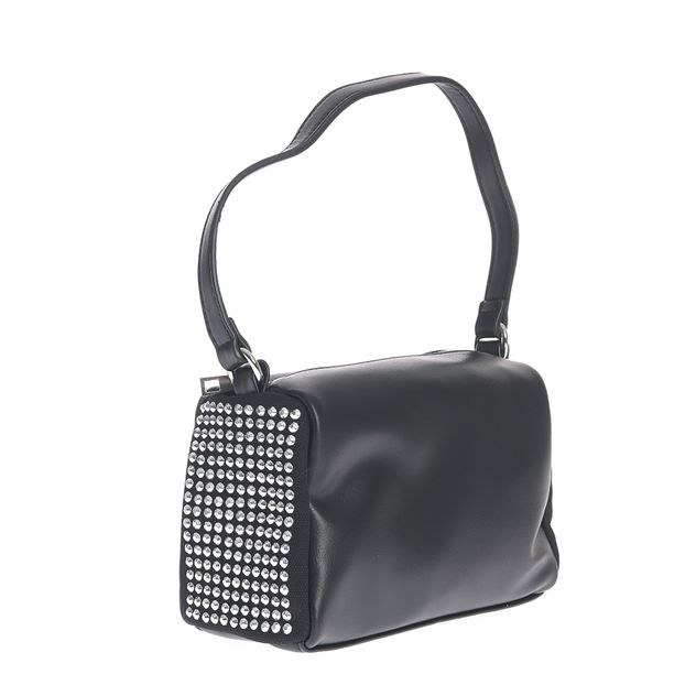 Geanta casual cu laterale decorate cu tinte