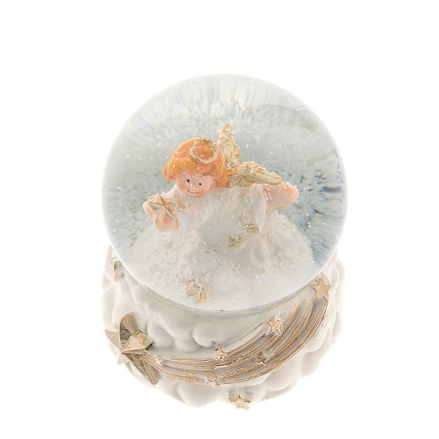 Decoratiune glob cu ingeras 9.5 cm