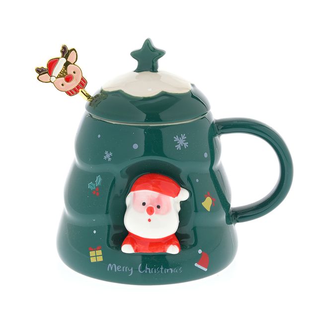 Cana verde in forma de brad 450 ml