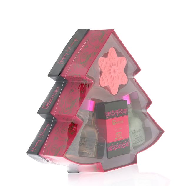 Set cosmetice de baie cu tematica de Craciun