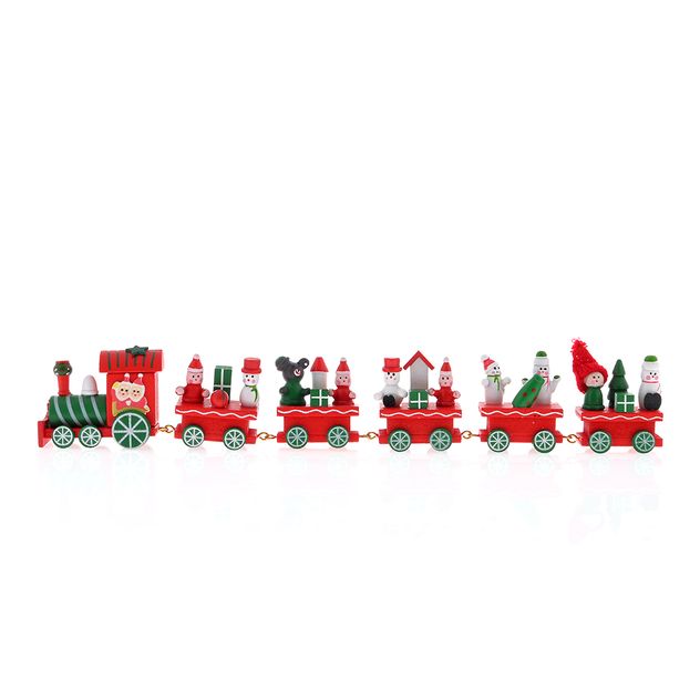 Tren decorativ de Craciun cu figurine 30 cm