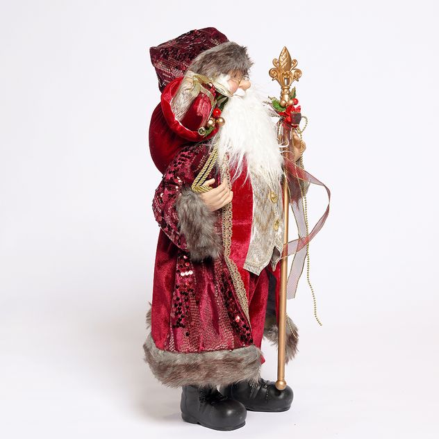 Decoratiune Mos Craciun rosu 60 cm