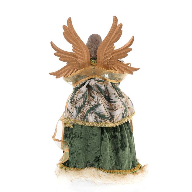 Varf de brad inger cu haina verde 40 cm