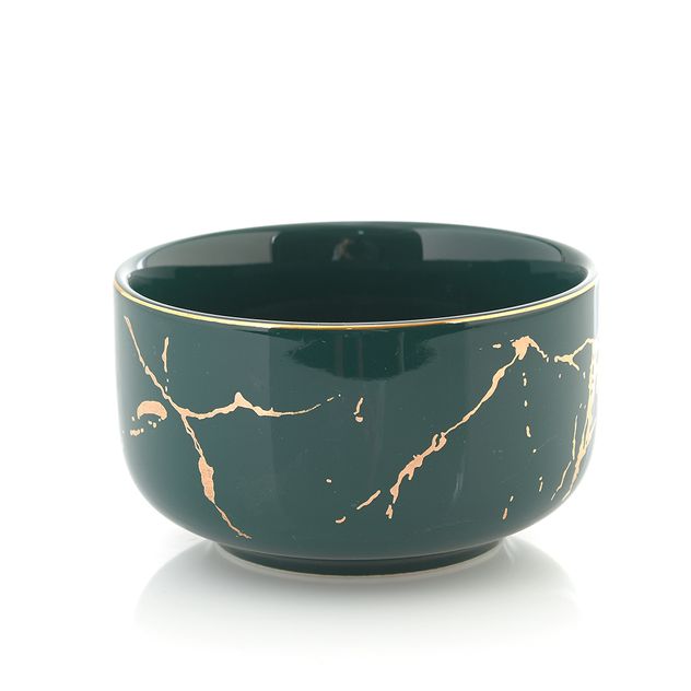 Bol din ceramica cu insertii aurii 12 cm