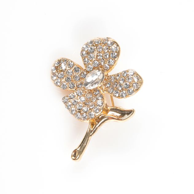 Brosa martisor trifoi auriu