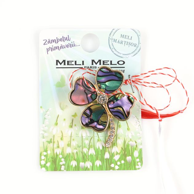 Brosa martisor trifoi multicolor