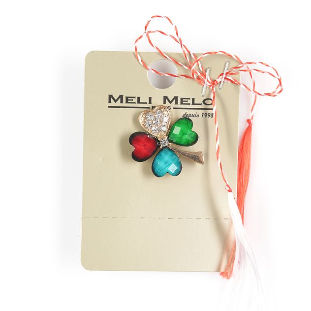 Brosa martisor trifoi multicolor