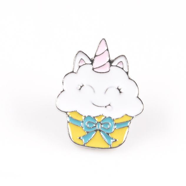 Brosa martisor unicorn colorat