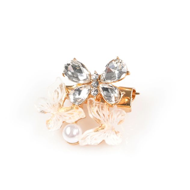 Brosa martisor fluturi albi