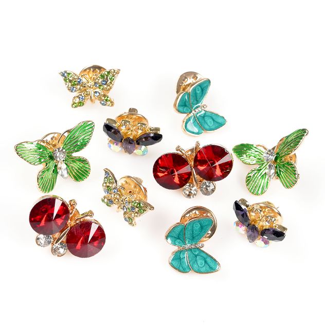 Set 10 brose martisor fluturi