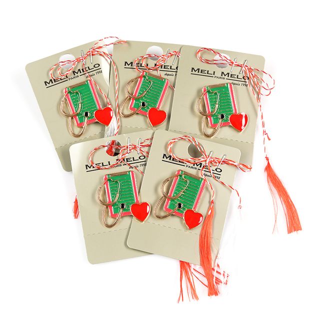 Set 5 brose martisor stetoscop si fisa medicala