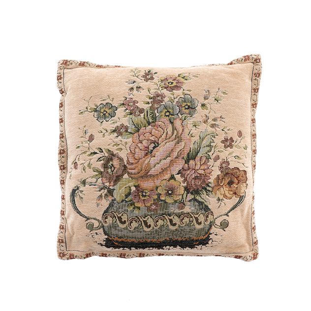 Perna decorativa cu model floral 45 cm