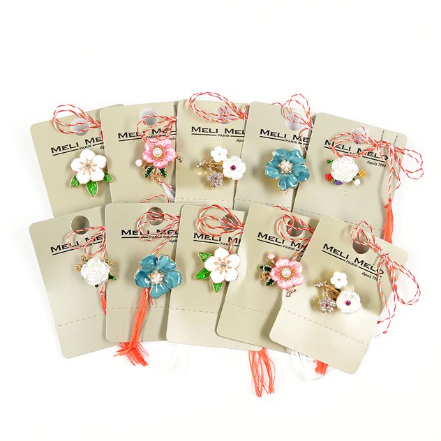 Set 10 brose martisor flori