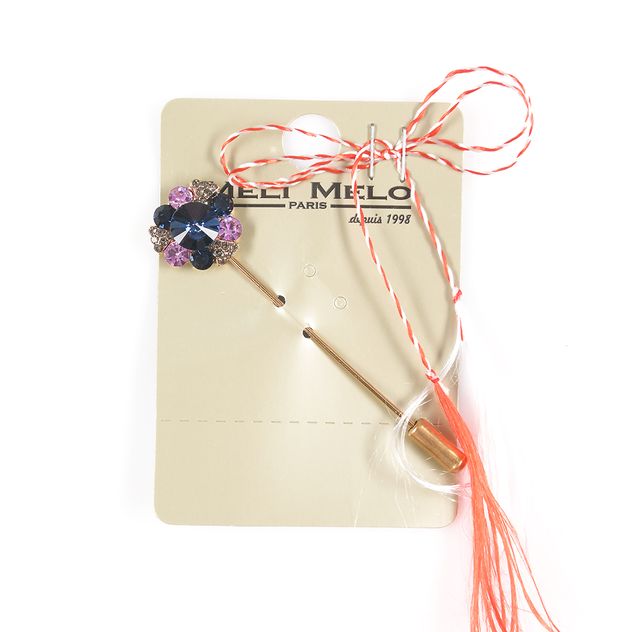 Brosa martisor ac cu floare multicolora