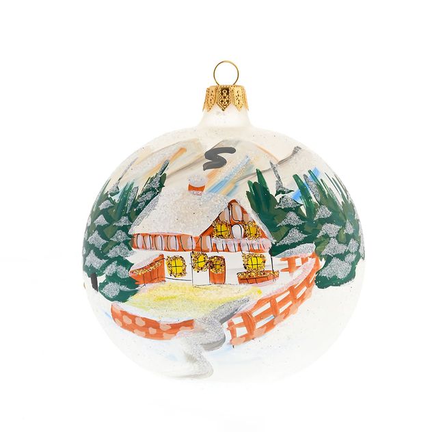 Glob pictat manual Dreaming of a white Christmas