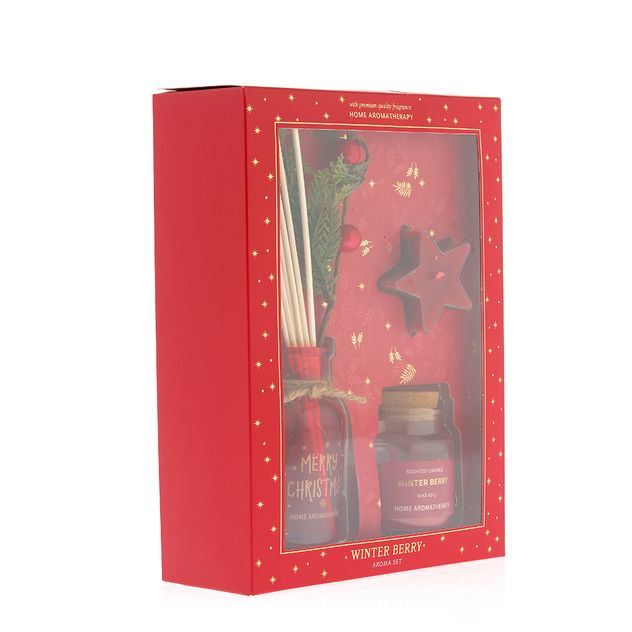 Set cadou parfumat cu difuzor si lumanare
