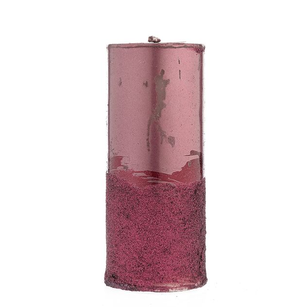 Lumanare visinie cu sclipici