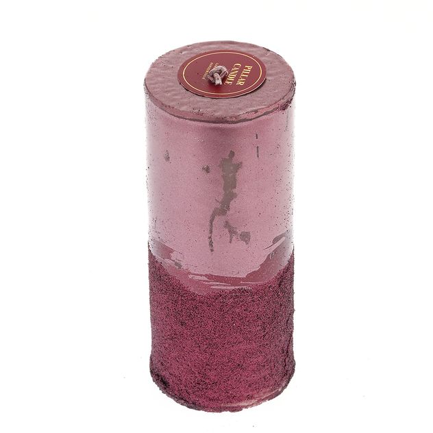 Lumanare visinie cu sclipici