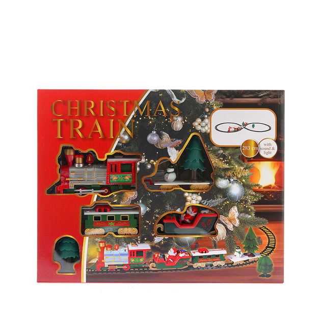 Trenulet de Craciun cu lumini si sunete 283 cm