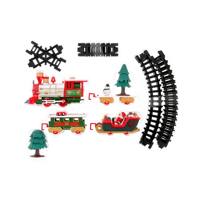 Trenulet de Craciun cu lumini si sunete 283 cm