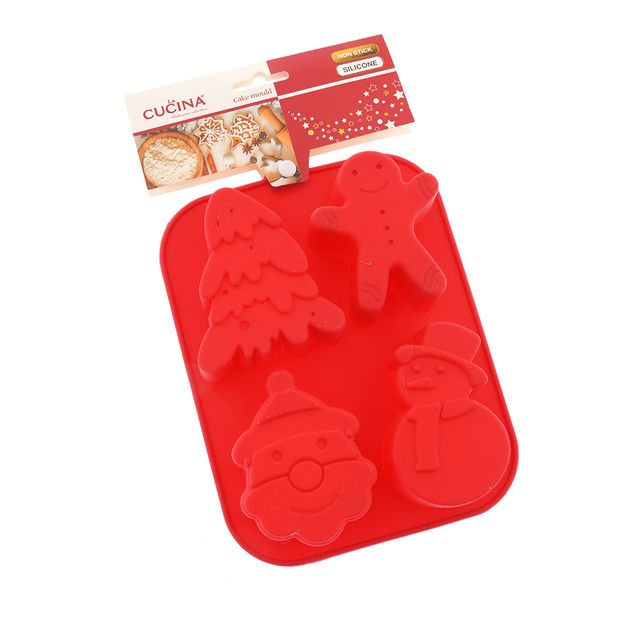 Forma din silicon pentru prajituri cu tematica de Craciun