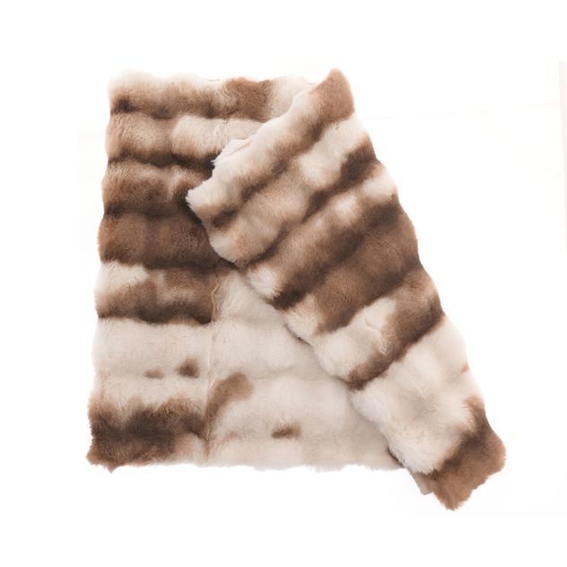 Covor pufos in nuante calde maro 60 x 140 cm