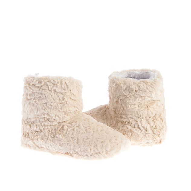 Cizme de casa cu blanita bej