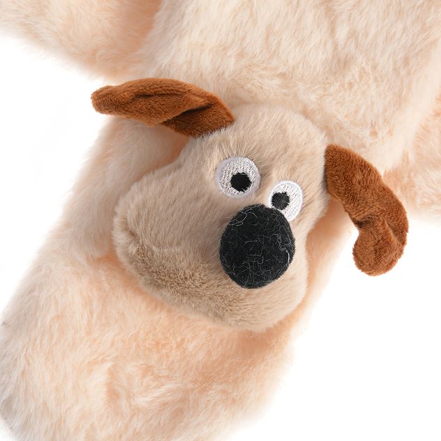 Fular copii din plus cu cap de catel